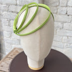 Ana Headband in Apple Green Satin