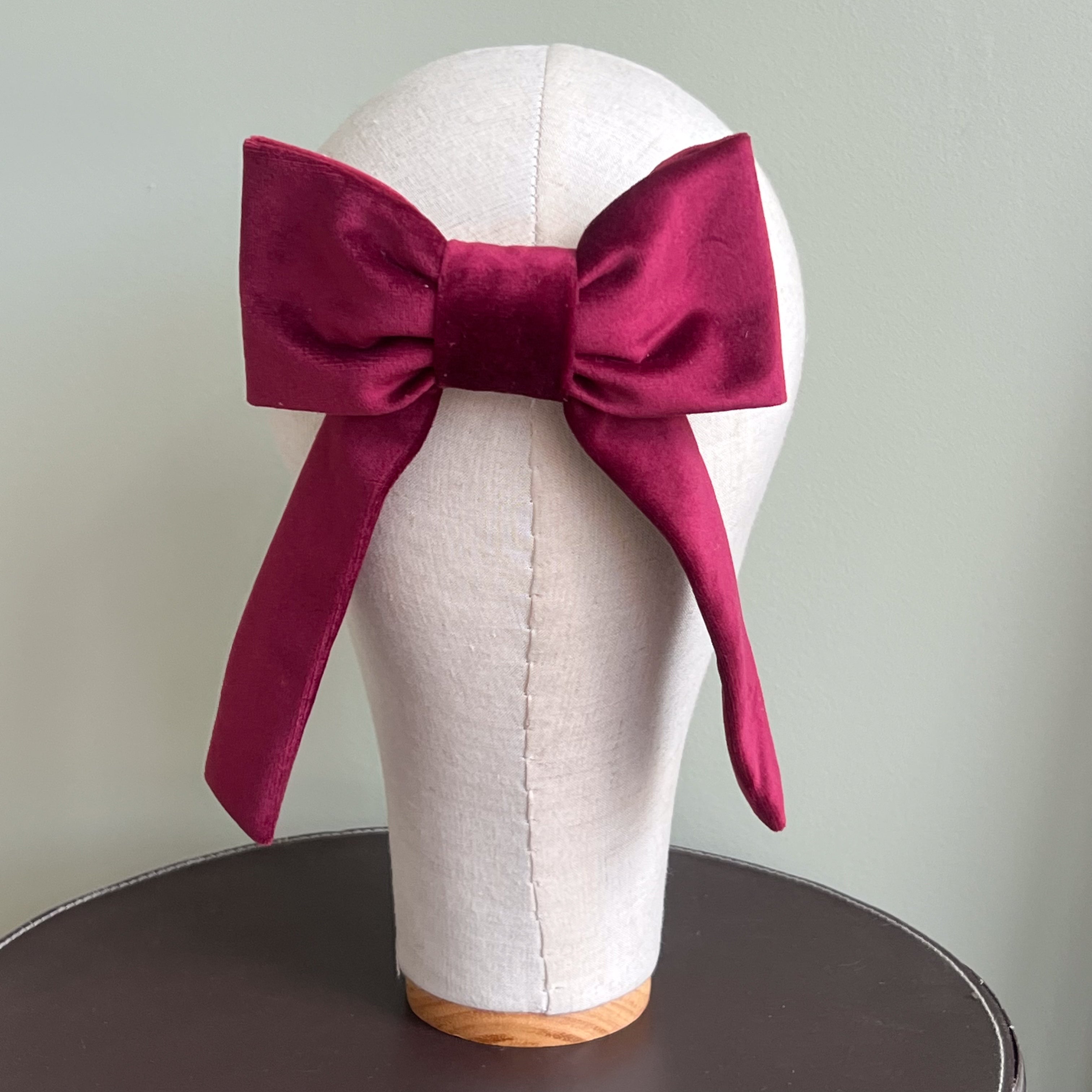 Fiocco Reinette in Velluto Bordeaux