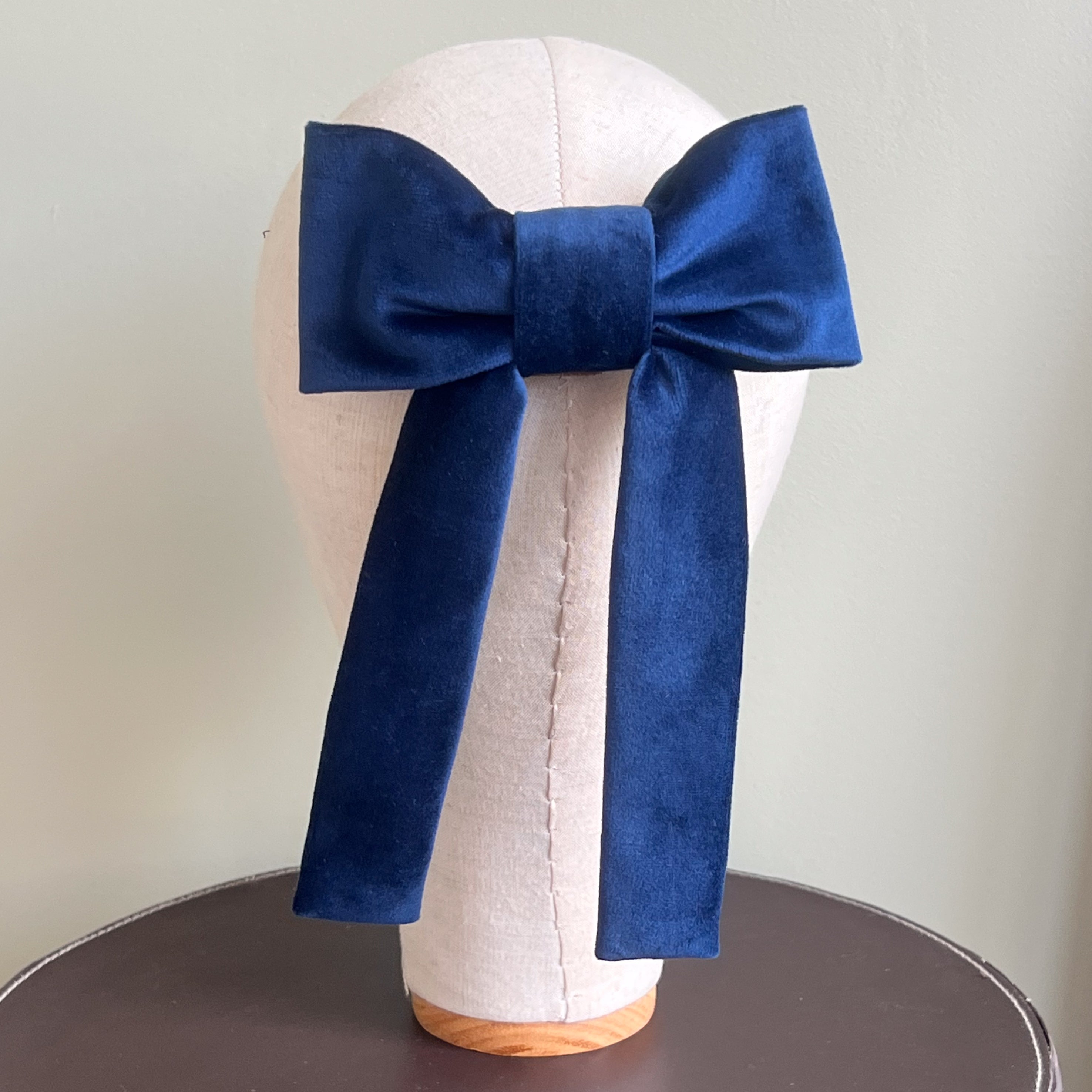 Fiocco Reinette in Velluto Blu Intenso