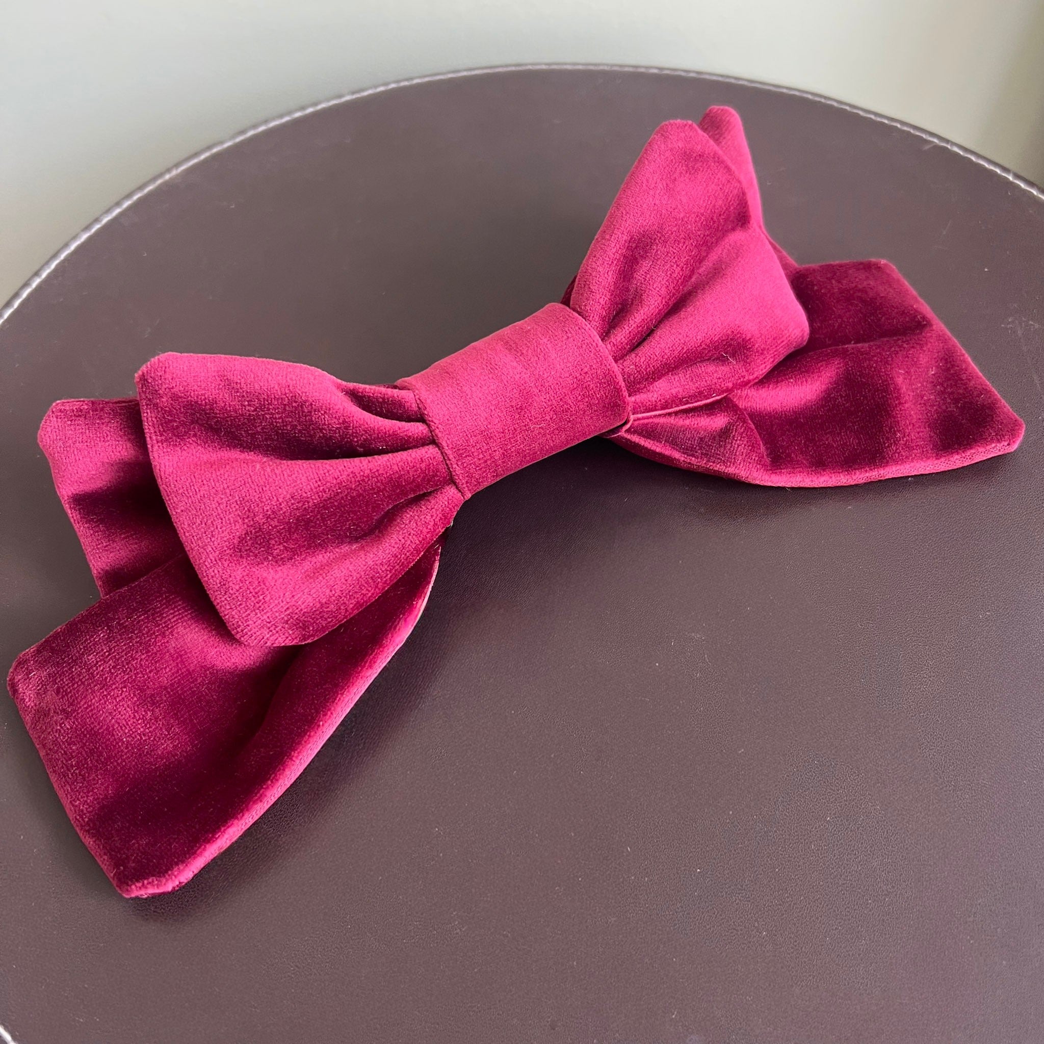 Fiocco Damoiselle in Velluto Bordeaux