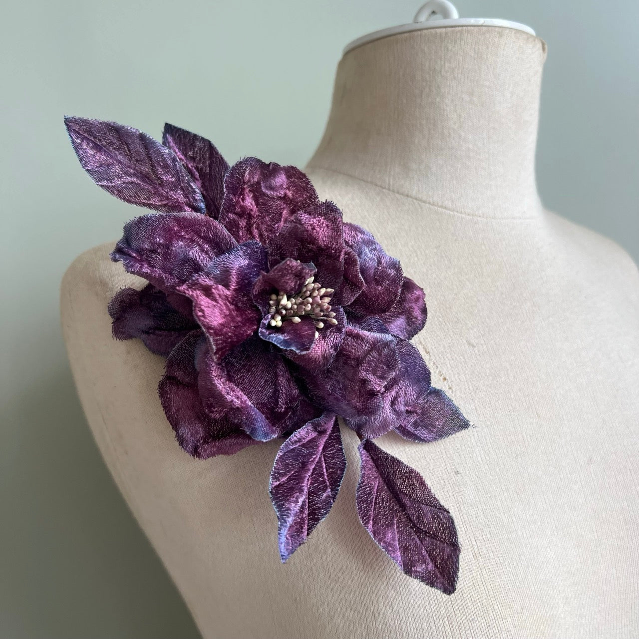 Gardenia Prugna in Velluto di Seta