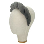 Cerchietto Lilly in Velluto Grigio Moyen