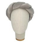 Cerchietto Lilly in Velluto Grigio Perla