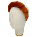 Cerchietto Lilly in Velluto Arancione Zucca