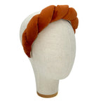 Cerchietto Lilly in Velluto Arancione Zucca