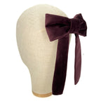 Fiocco Reinette in Velluto Marrone Viola
