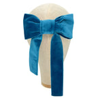 Fiocco Reinette in Velluto Azzurro Intenso