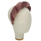 Cerchietto Lilly in Velluto Rosa Antico