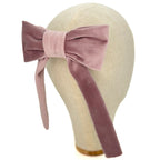 Fiocco Reinette in Velluto Rosa Freddo