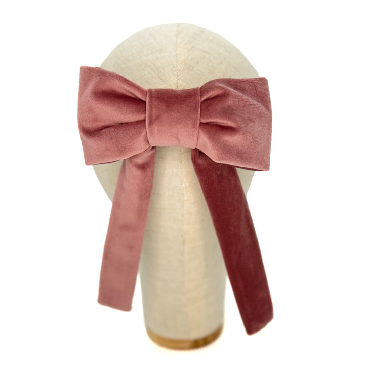 Fiocco Reinette in Velluto Rosa Antico