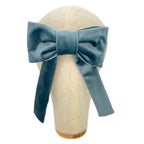 Fiocco Reinette in Velluto Azzurro Polvere