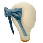 Fiocco Reinette in Velluto Azzurro Polvere