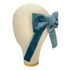 Fiocco Reinette in Velluto Azzurro Polvere