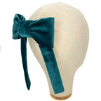 Fiocco Reinette in Velluto Verde Pavone