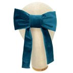 Fiocco Reinette in Velluto Blu Ottanio