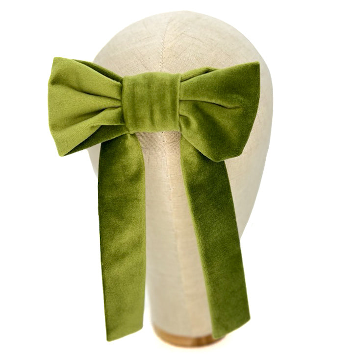 Fiocco Reinette in Velluto Verde Cinabro