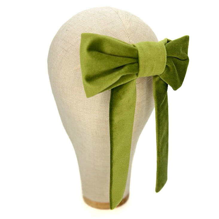 Fiocco Reinette in Velluto Verde Cinabro