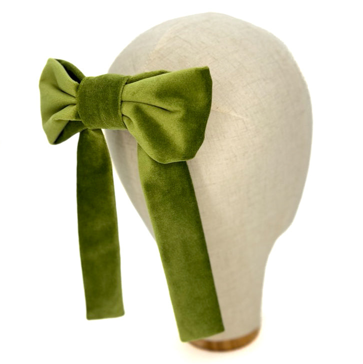 Fiocco Reinette in Velluto Verde Cinabro