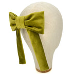 Fiocco Reinette in Velluto Verde Oliva