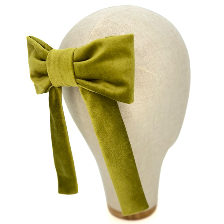 Fiocco Reinette in Velluto Verde Oliva