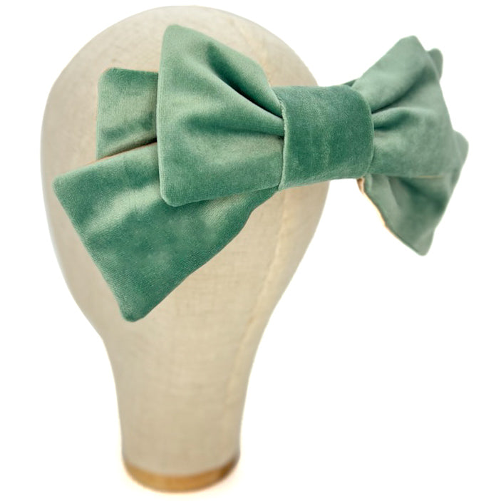 Fiocco Damoiselle in Velluto Acqua Marina