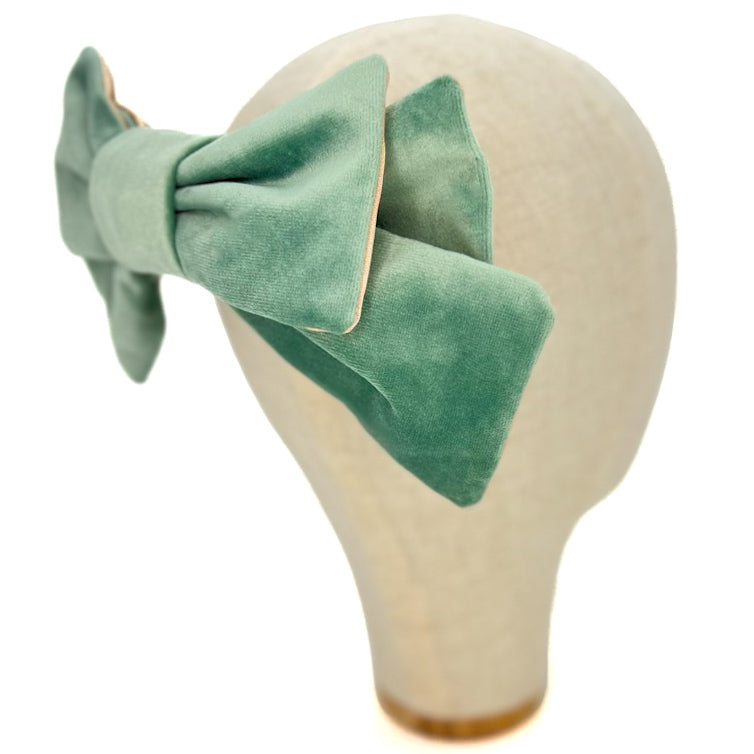 Fiocco Damoiselle in Velluto Acqua Marina