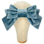 Fiocco Damoiselle in Velluto Azzurro Polvere