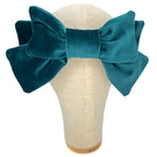 Fiocco Damoiselle in Velluto Verde Pavone