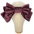 Fiocco Damoiselle in Velluto Marrone Viola