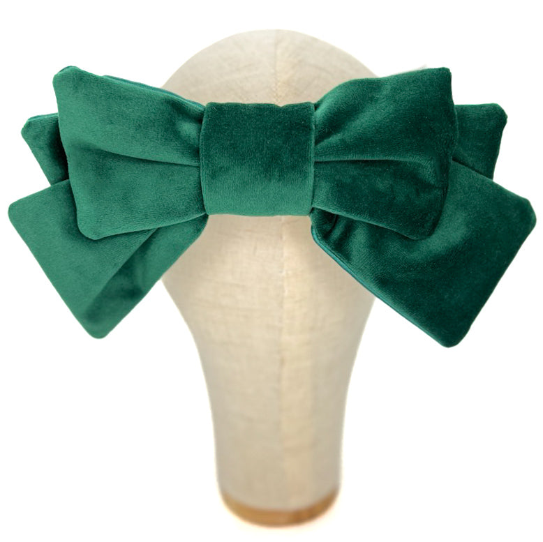 Fiocco Damoiselle in Velluto Verde Foresta