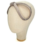 Cerchietto Eve in Velluto Grigio Perla