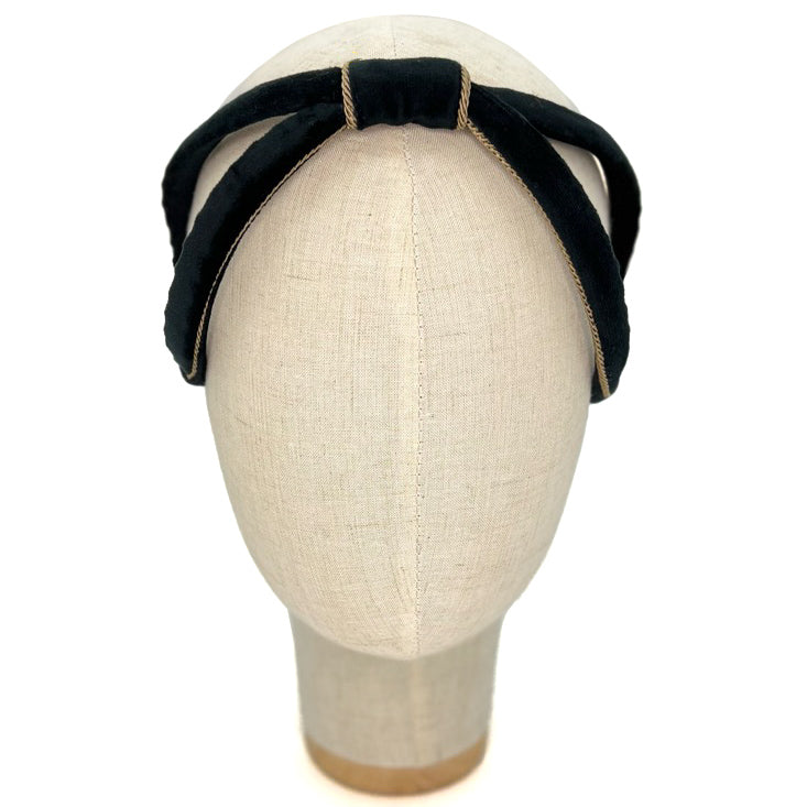 Cerchietto Eve in Velluto Nero