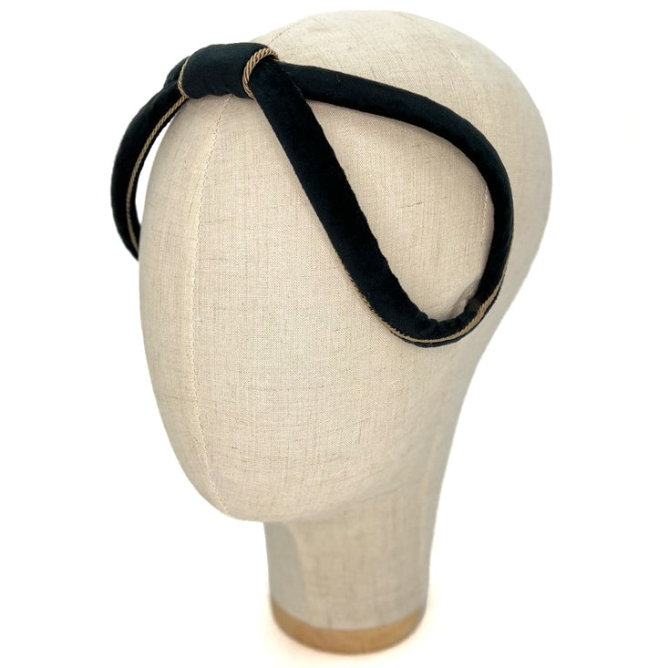 Cerchietto Eve in Velluto Nero