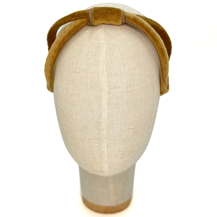 Cerchietto Eve in Velluto Cammello