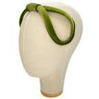 Cerchietto Eve in Velluto Verde Cinabro