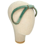 Eve Headband in Aquamarine Velvet