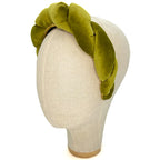 Cerchietto Lilly in Velluto Verde Oliva
