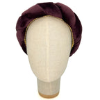 Cerchietto Lilly in Velluto Marrone Viola