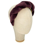 Cerchietto Lilly in Velluto Marrone Viola