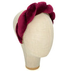 Cerchietto Lilly in Velluto Bordeaux