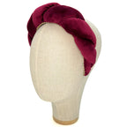 Cerchietto Lilly in Velluto Bordeaux