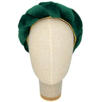 Cerchietto Lilly in Velluto Verde Foresta