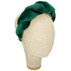 Cerchietto Lilly in Velluto Verde Foresta