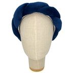 Cerchietto Lilly in Velluto Blu Intenso