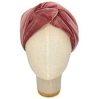 Bandeau Audrey en velours rose antique