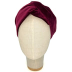 Bandeau Audrey en velours bordeaux