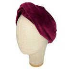 Bandeau Audrey en velours bordeaux