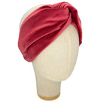 Fascia Audrey in Velluto Rosa Intenso