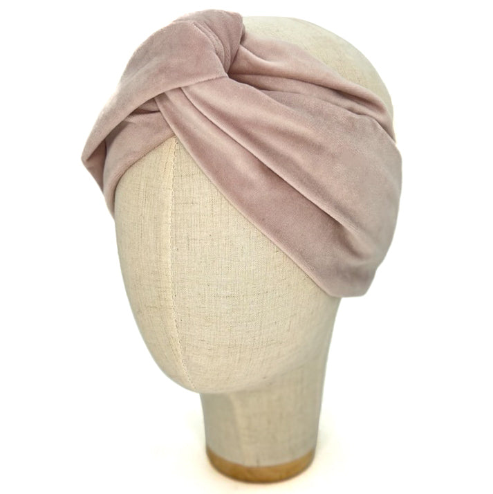 Fascia Audrey in Velluto Rosa Nude