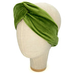 Fascia Audrey in Velluto Verde Cinabro